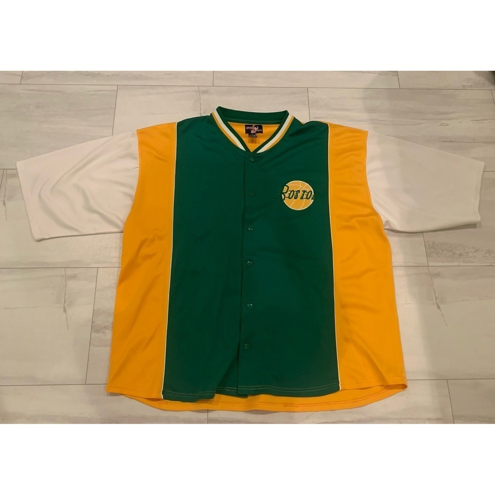 Sports 4 Men Boston Celtics Warmup Snap Up Size 3XL